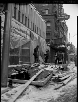 Wind Damage, King St., Young St. Building