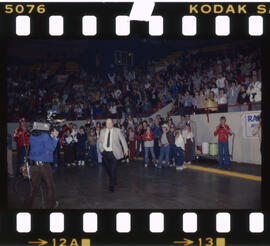 Hockey, Kitchener Rangers, presentation at Kitchener Memorial Auditorium, after game in Windsor