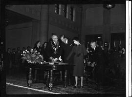 Royal Visit, Elizabeth and Philip at Hamilton