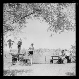 German Boy Scouts at Sunfish Lake