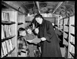 Bookmobile at Carmichael School