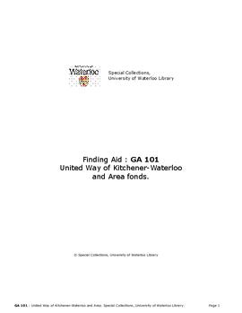 United Way of Kitchener-Waterloo and Area fonds