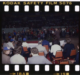 Hockey, Kitchener Rangers, presentation at Kitchener Memorial Auditorium, after game in Windsor