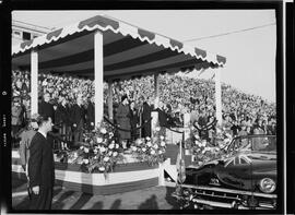 Royal Visit, Elizabeth and Philip at Hamilton