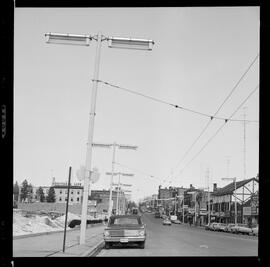 Waterloo, King St., Poles Leaning