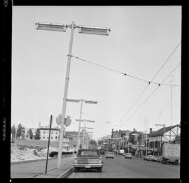 Waterloo, King St., Poles Leaning